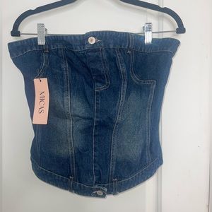 Denim Corset